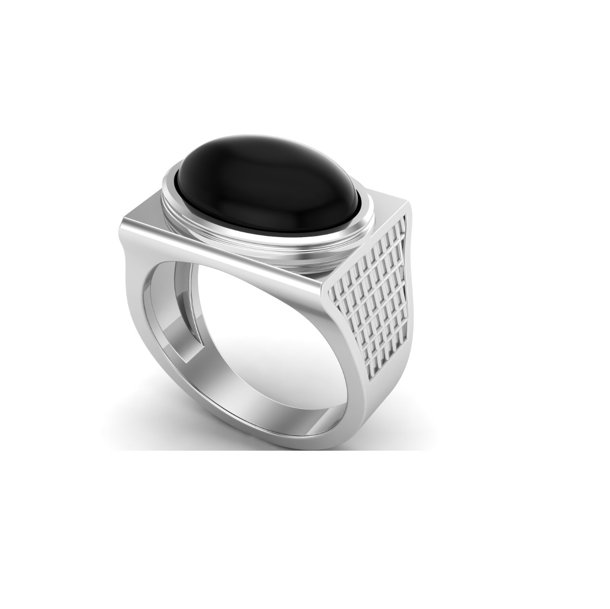 Bague onyx argent Denis